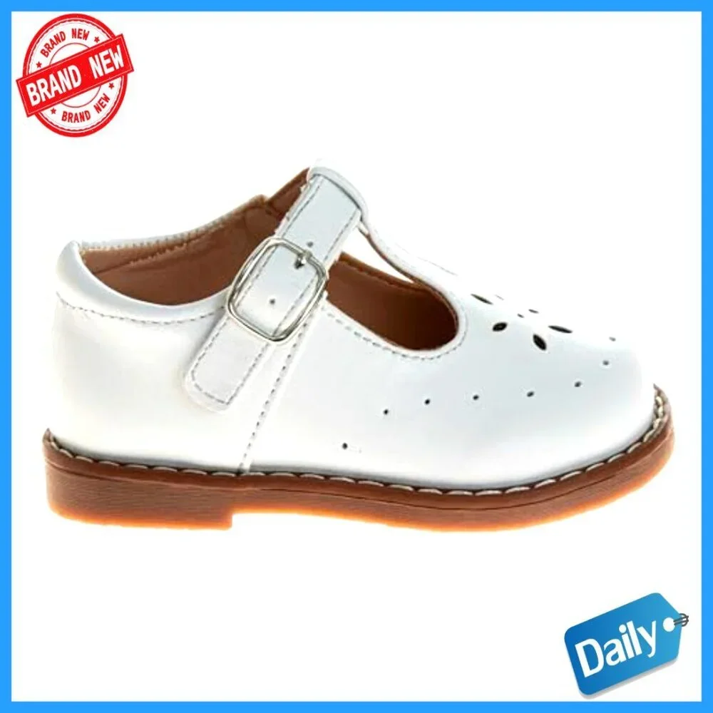Infant Toddler Girls Mary Jane Flats Slip-On Formal Dress Shoes Size 3-8